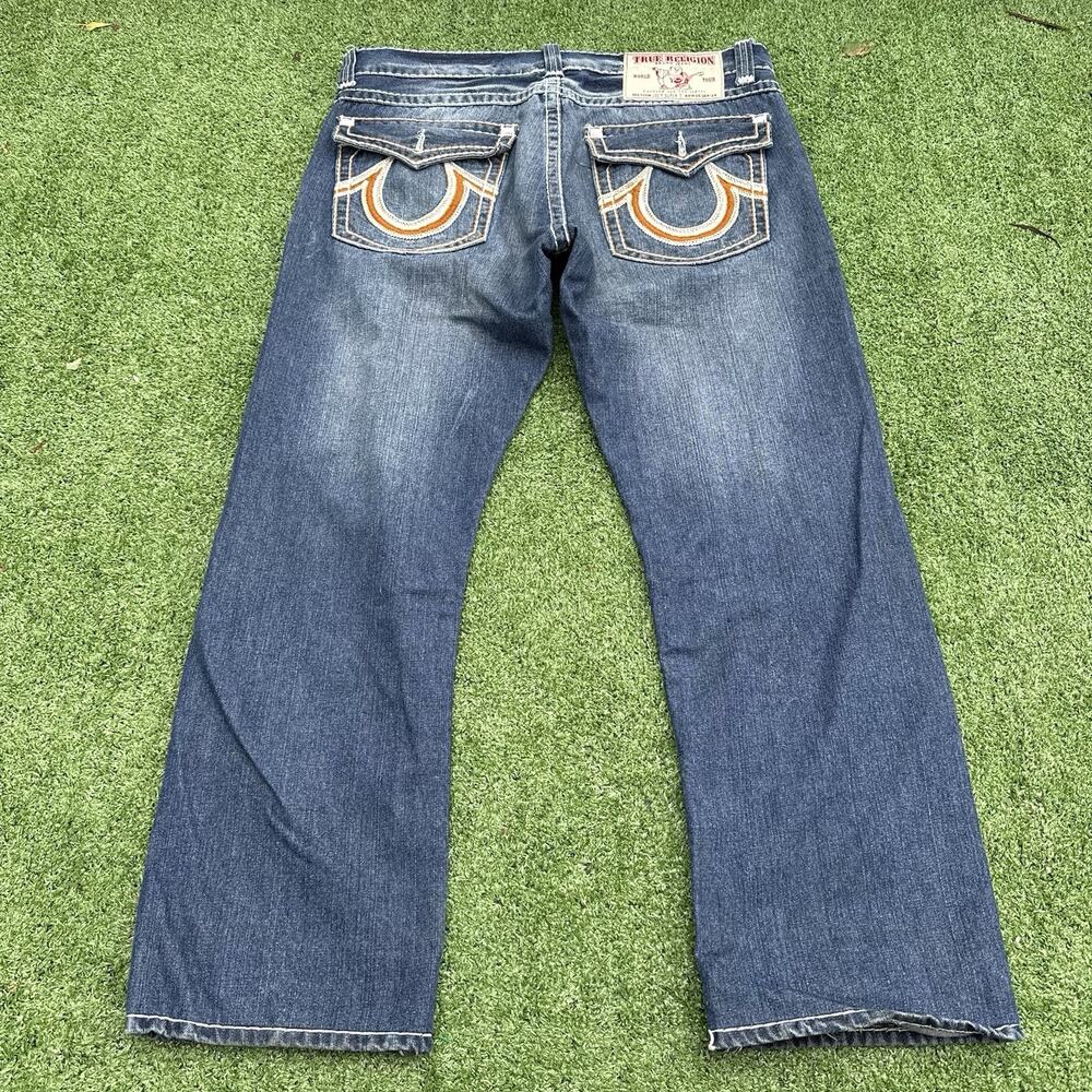 True Religion Y2K 2000s Billy Super T Jeans Men's Size 36x30 Made In USA Flair
